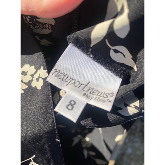 Newport news vintage black floral jumper dress - Picture 7 of 7